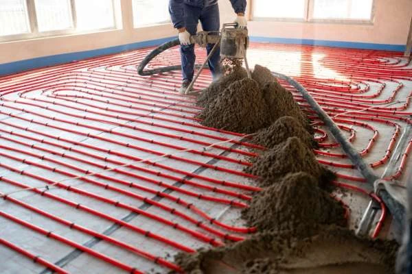 полусухая стяжка пола